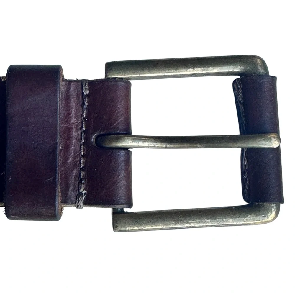Timberland Men’s Pull Up Jean Brown Leather Belt Waist 37” - 41” Size 39